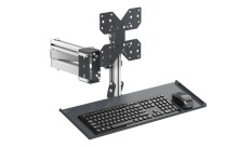 Otočné rameno s přihrádkou a držákem na monitor