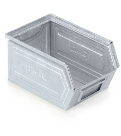 Zkosený kovový stohovací box