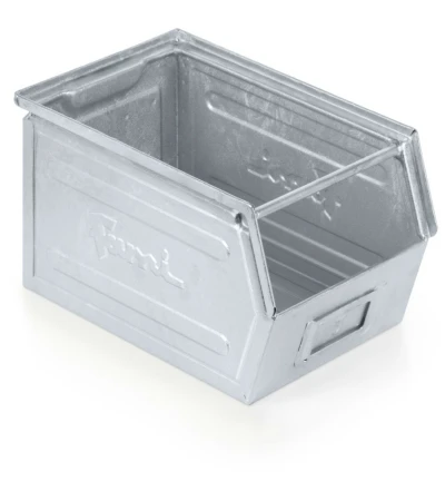 Zkosený kovový stohovací box