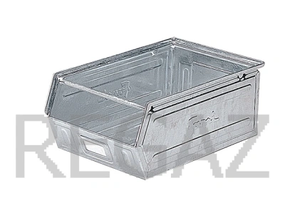 Zkosený kovový stohovací box