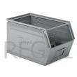 Zkosený kovový stohovací box
