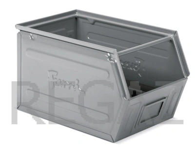 Zkosený kovový stohovací box