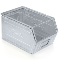 Zkosený kovový stohovací box