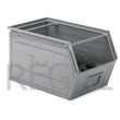 Zkosený kovový stohovací box s dvojitým madlem