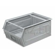 Zkosený kovový stohovací box s dvojitým madlem