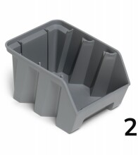 Zkosený stohovací AIR box - recyklát