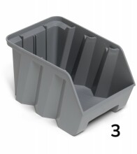 Zkosený stohovací AIR box - recyklát