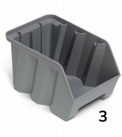 Zkosený stohovací AIR box - recyklát