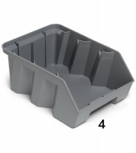 Zkosený stohovací AIR box - recyklát