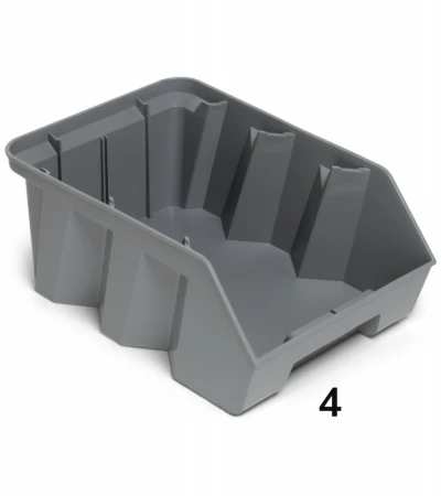 Zkosený stohovací AIR box - recyklát