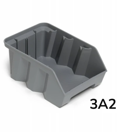 Zkosený stohovací AIR box - recyklát