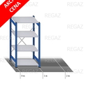 Akční regál 1076x400x2000 (V) mm / 4 polic